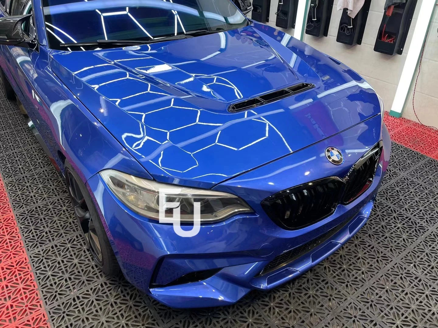 M2 CS GTS STYLE VENTED BONNET SCOOP HOOD BMW 1 2 SERIES F20 15-18 F22 F23 F87 M2