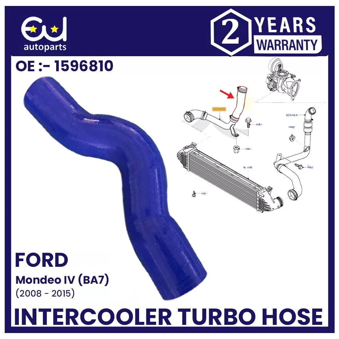 TURBO INTERCOOLER HOSE PIPE FOR FORD MONDEO MK4 GALAXY S-MAX 2.2 TDCI 1596810