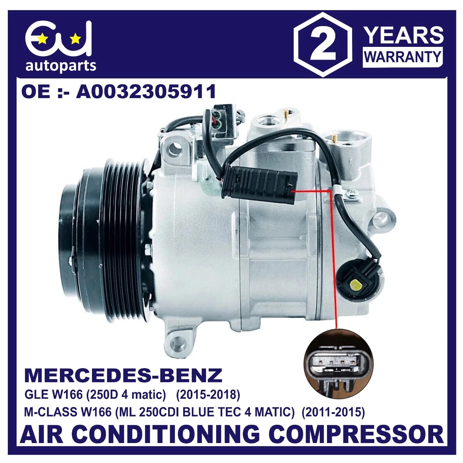 AIR CON A/C COMPRESSOR PUMP FOR MERCEDES GLE CLASS W166 250d CDI DCP17162