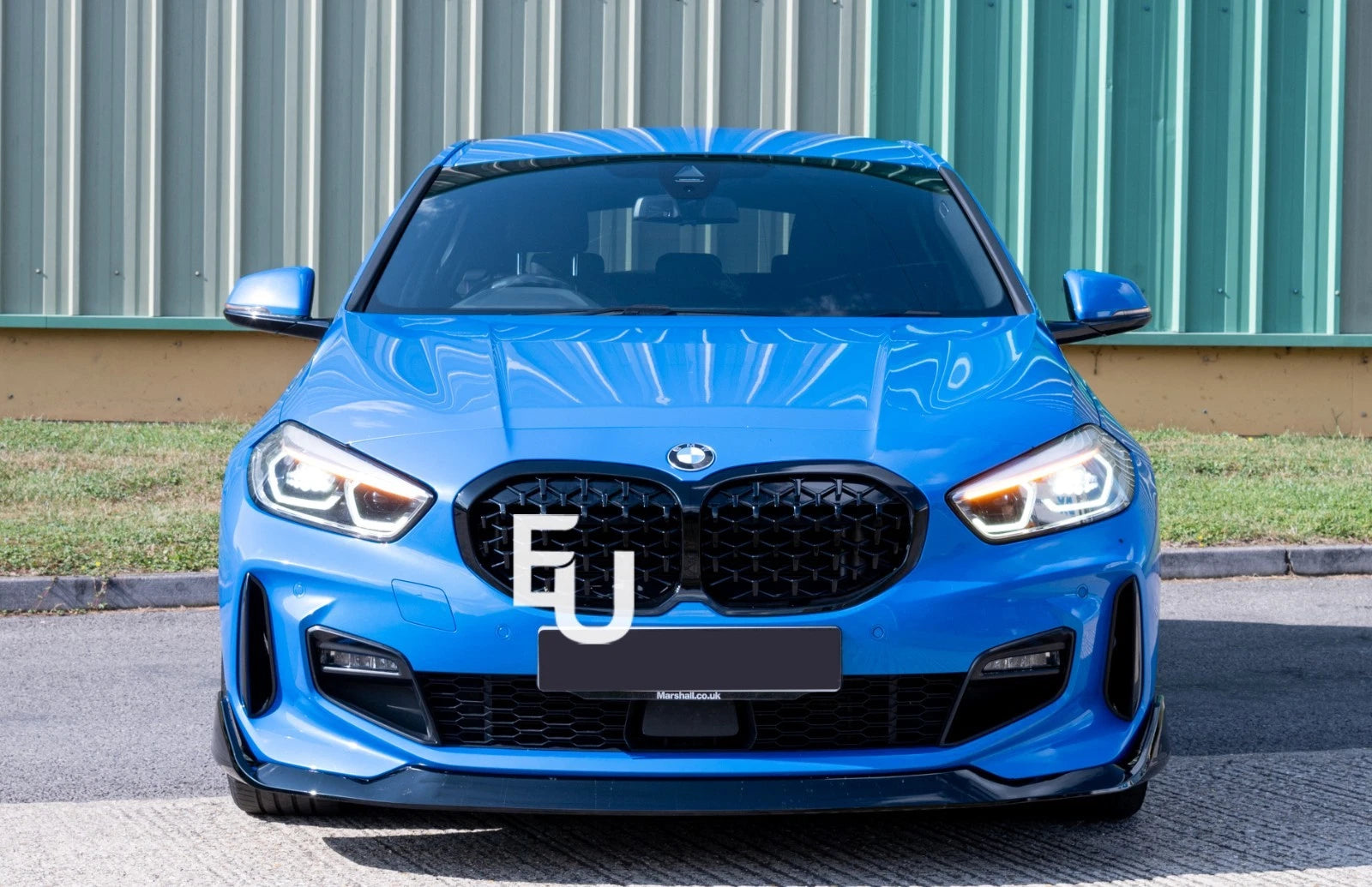 FRONT SPLITTER SPOILER LIP FOR BMW 1 SERIES F40 M SPORT GLOSS BLACK 19+