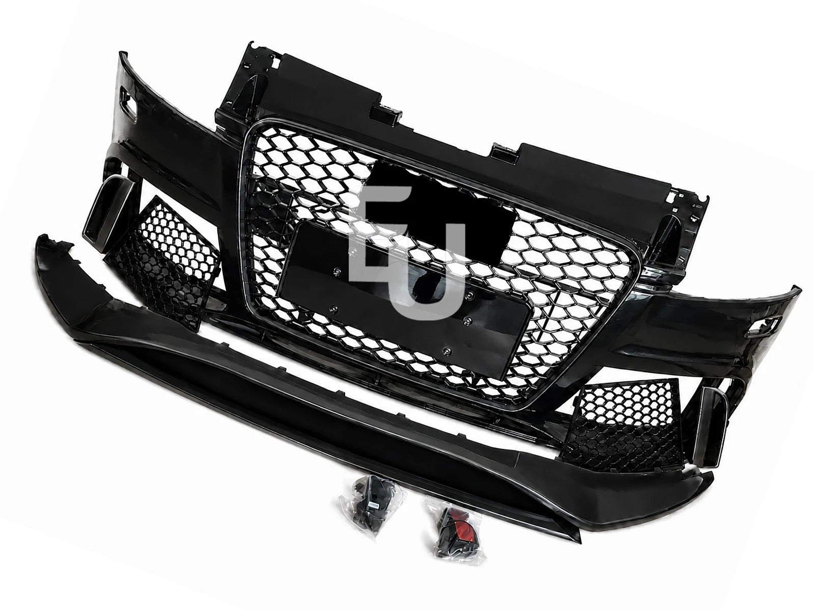 TTRS LOOK CONVERSION FRONT BUMPER BODY KIT FOR AUDI TT MK2 8J 07-14 W/GRILLE