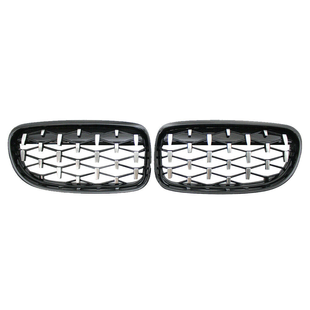 FOR BMW 3 SERIES E90 E91 SEDAN DIAMOND FRONT KIDNEY GRILL GRILLE FACELIFT 09-12