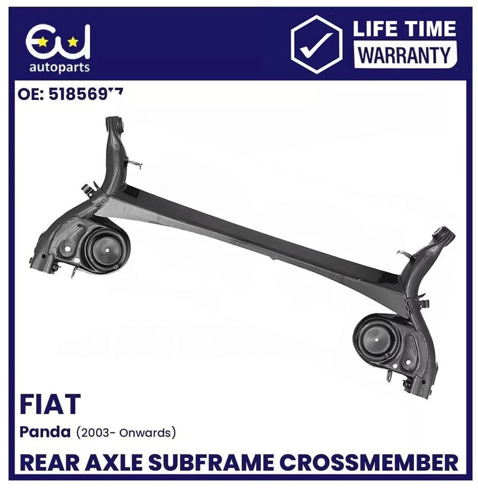 FOR FIAT PANDA REAR SUBFRAME AXLE CROSSMEMBER 51856917 DRUM BRAKE MODE 2003-2012