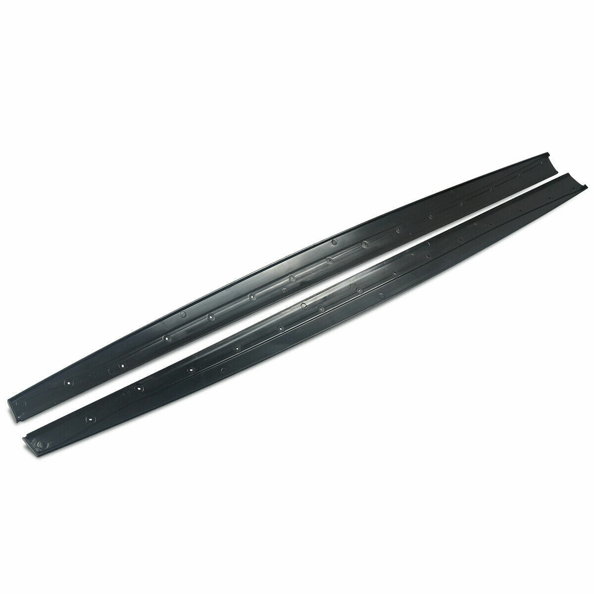 FOR BMW 4 SERIES F32 F33 F36 M SPORT SIDE SKIRT EXTENSION BLADES LIP GLOSS BLACK