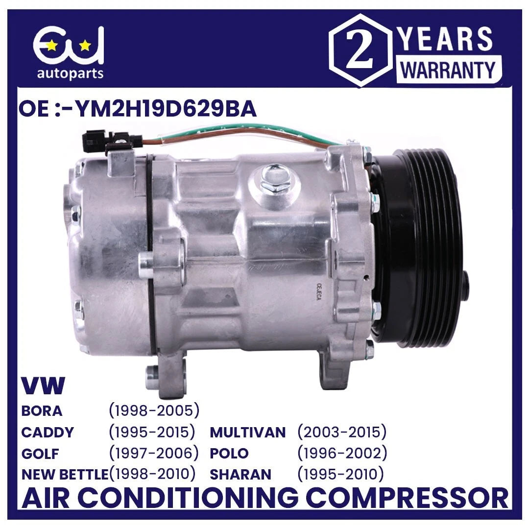 AIR CON AC COMPRESSOR PUMP FOR VW GOLF IV BORA 1J POLO 6V SHARAN TRANSPORTER