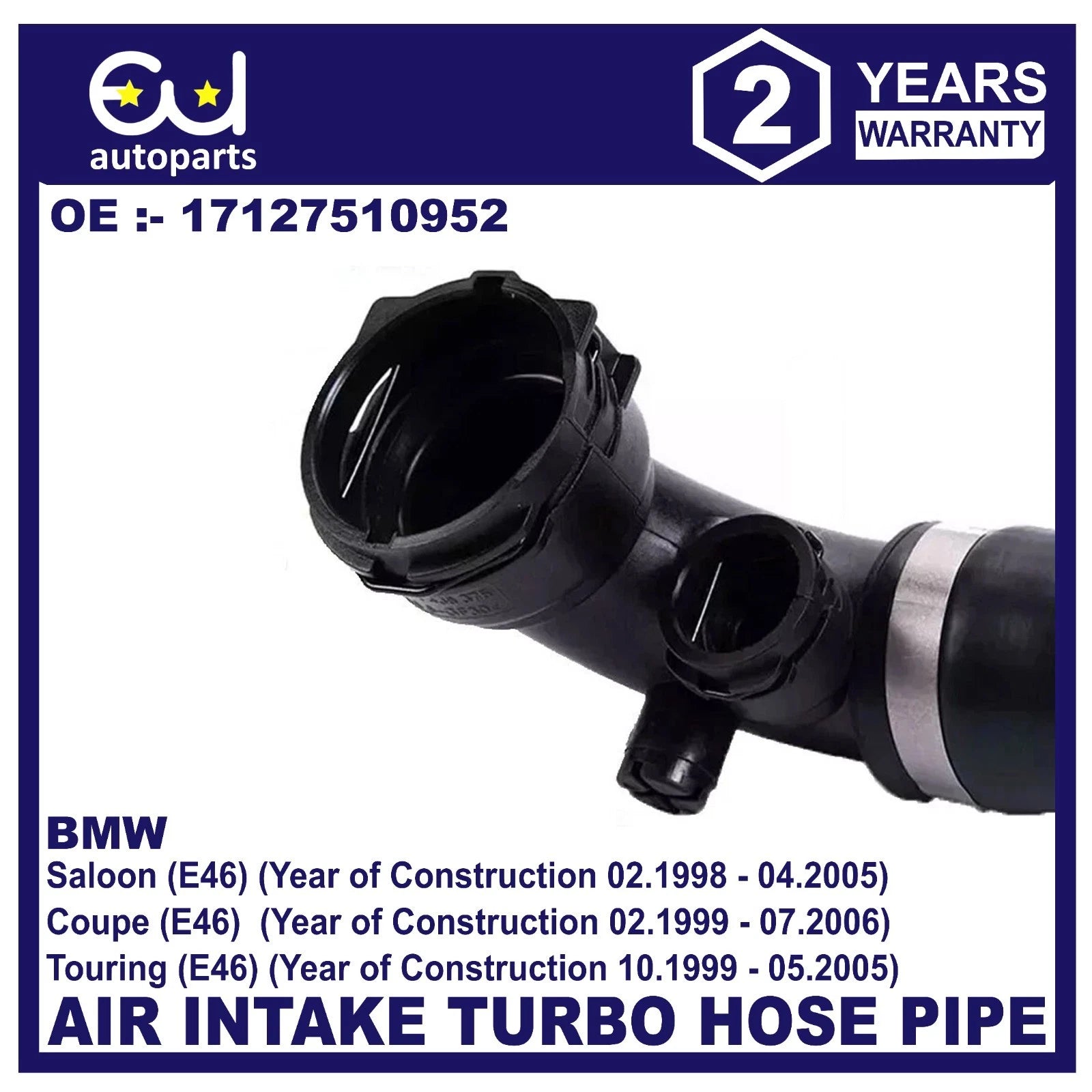 TOP RADIATOR COOLANT WATER HOSE PIPE FOR BMW E46 320i 323i 325i 11534460438