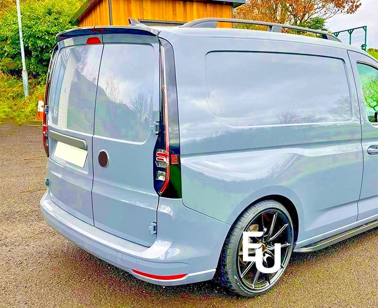 FOR VW CADDY & MAXI MK5 2021+ SPORTLINE REAR SPOILER LIP BARN DOOR GLOSS BLACK