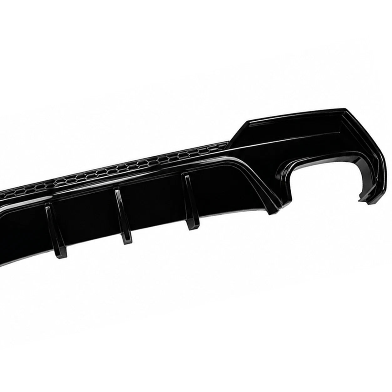 FOR BMW 4 SERIES G22 G23 REAR BUMPER DIFFUSER LIP EXHAUST GLOSS BLACK 2020+