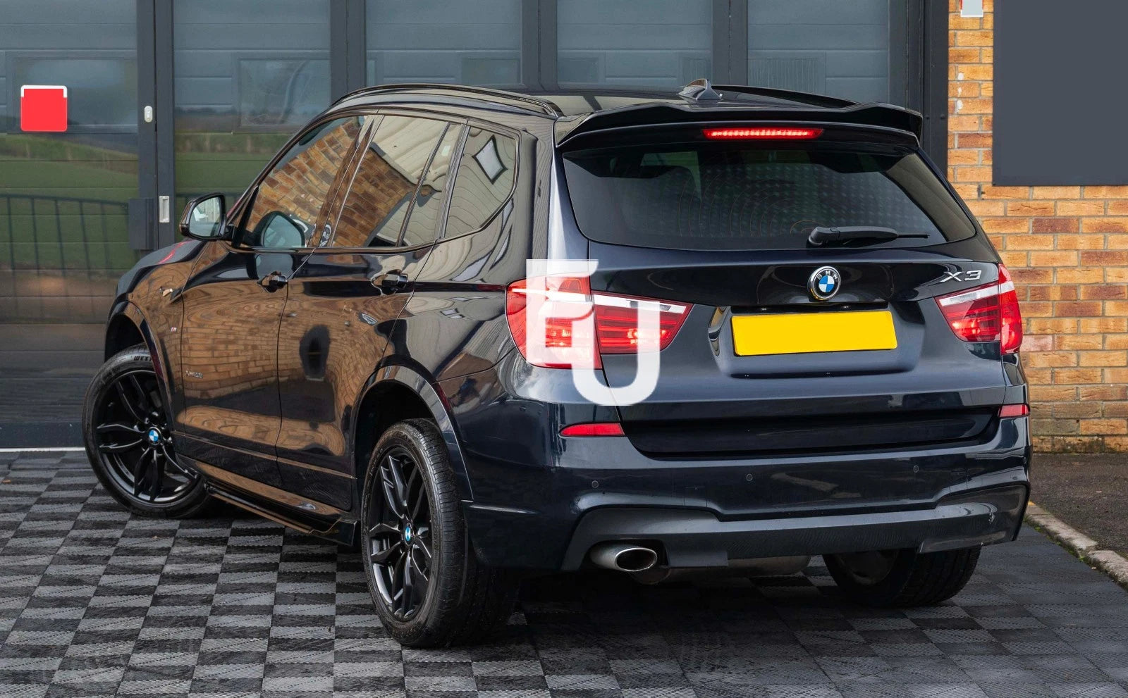 REAR BOOT ROOF SPOILER LIP M SPORT STYLE GLOSS BLACK FOR BMW X3 F25 2011-2017