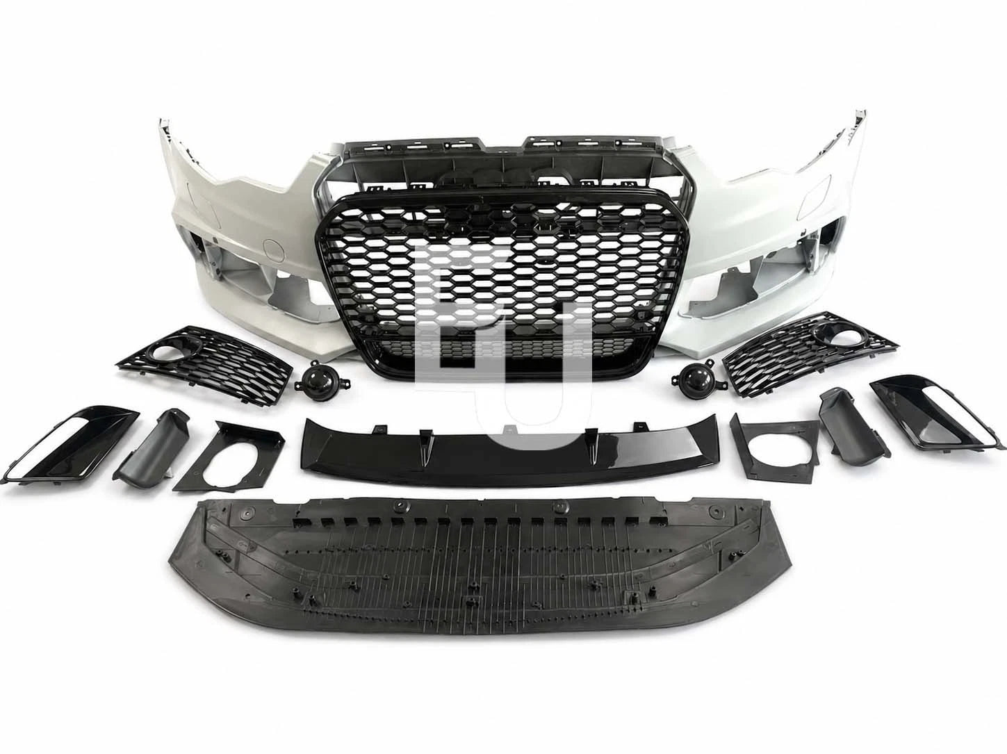 RS6 LOOK FRONT BUMPER CONVERSION BODYKIT FOR AUDI A6 S6 C7 4G 2011-2014 GRILLE