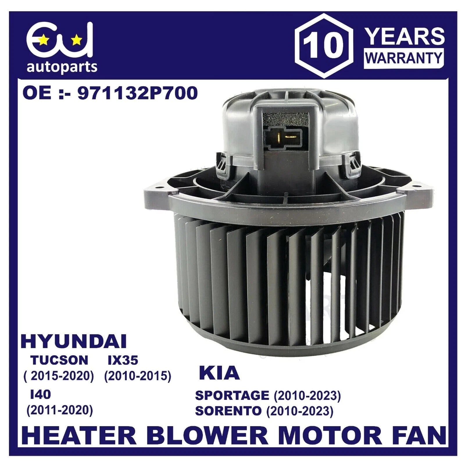HEATER BLOWER MOTOR FAN FOR HYUNDAI I40 TUCSON IX35 KIA SPORTAGE SORENTO 10-23