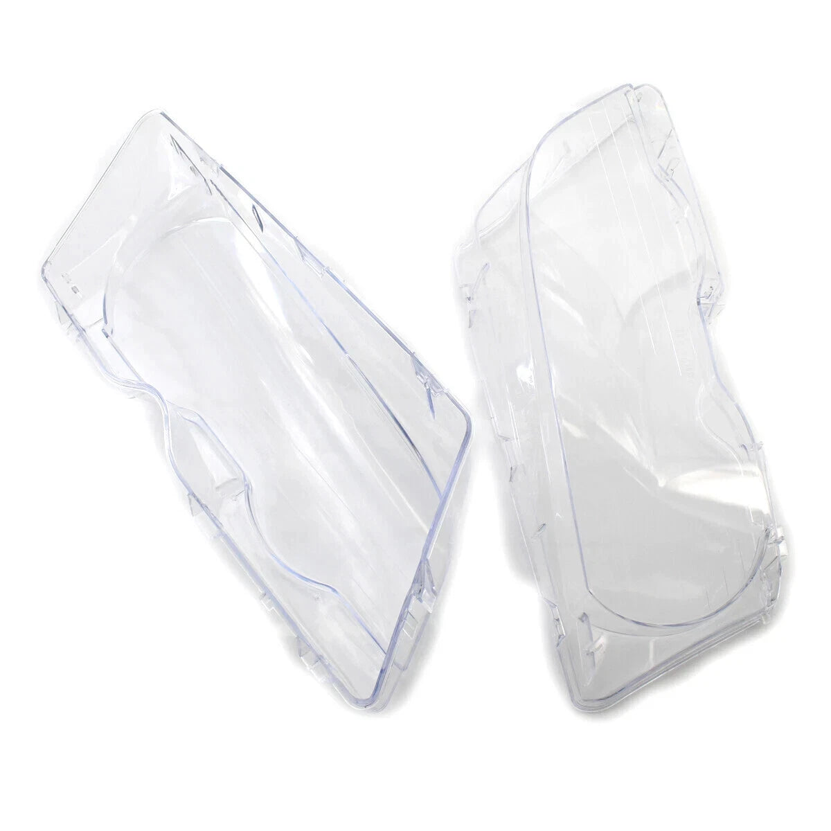 FOR BMW E46 3 SERIES LEFT RIGHT PAIR HEADLGHT HEADLAMP LENS CLEAR COVER 1999-01