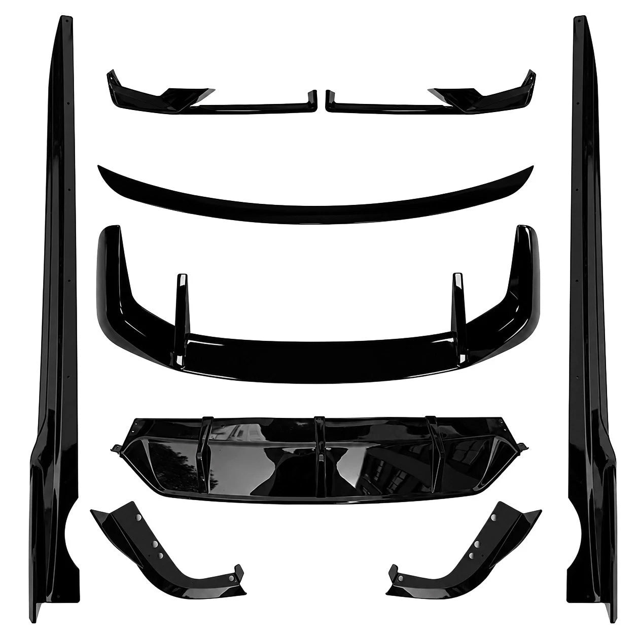 FOR BMW X5 G05 LCI M SPORT AERO BODY KIT BODYKIT REAR DIFFUSER FRONT SPLITTER