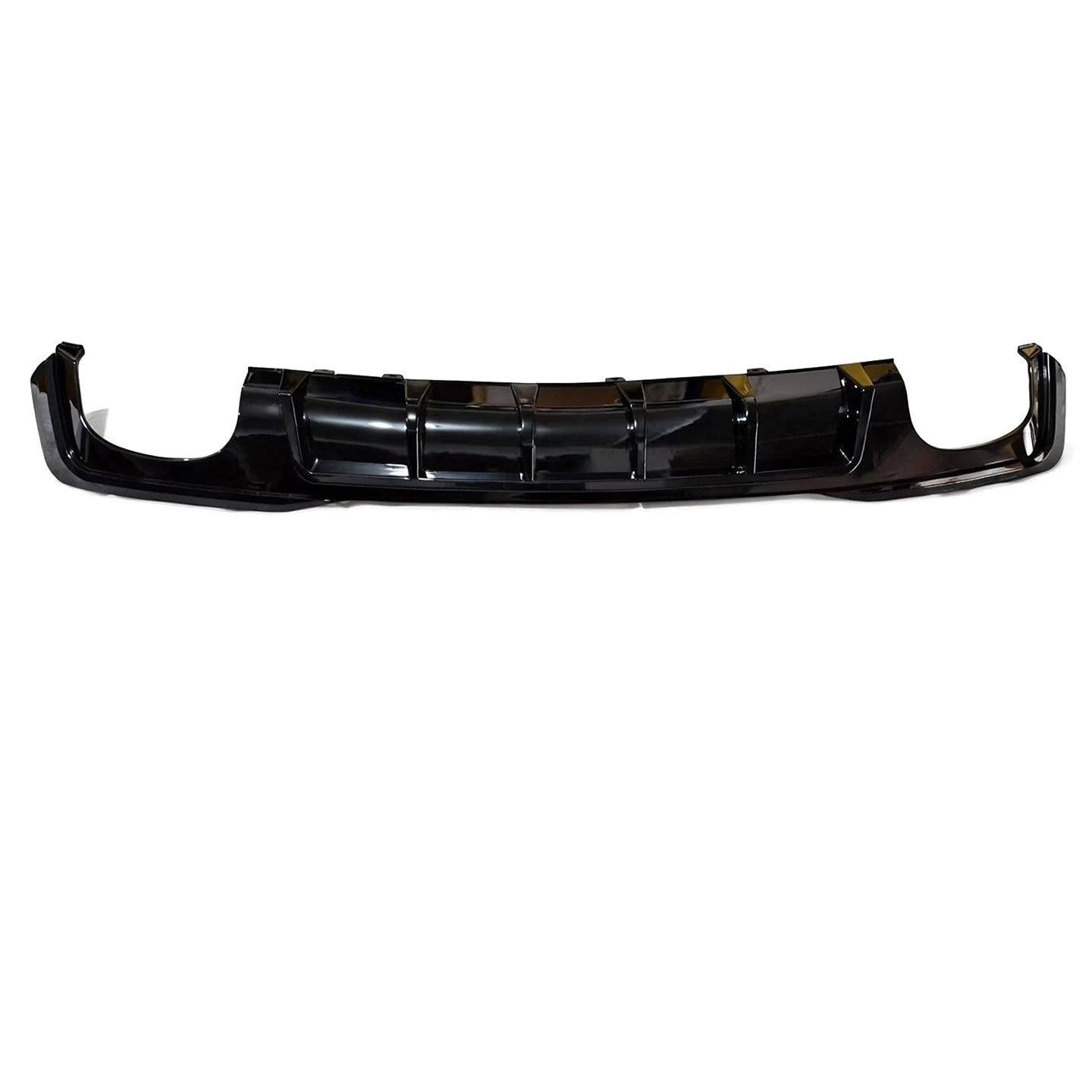 RS7 LOOK GLOSS BLACK REAR BUMPER DIFFUSER WITH TAILPIPE FOR AUDI A7 S7 4K8 2019+