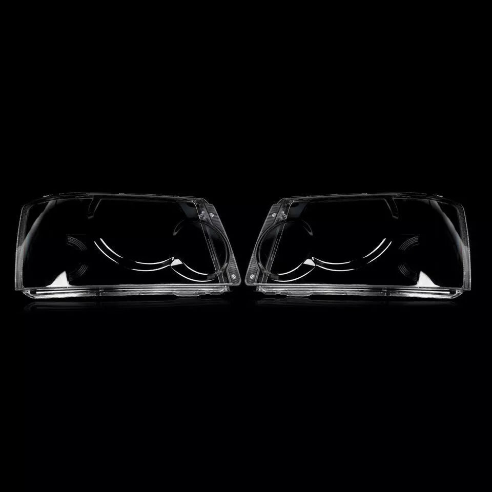 L+R SIDE PAIR HEADLIGHT HEADLAMP LENS COVER FOR RANGE ROVER SPORT MK1 L320 05-08