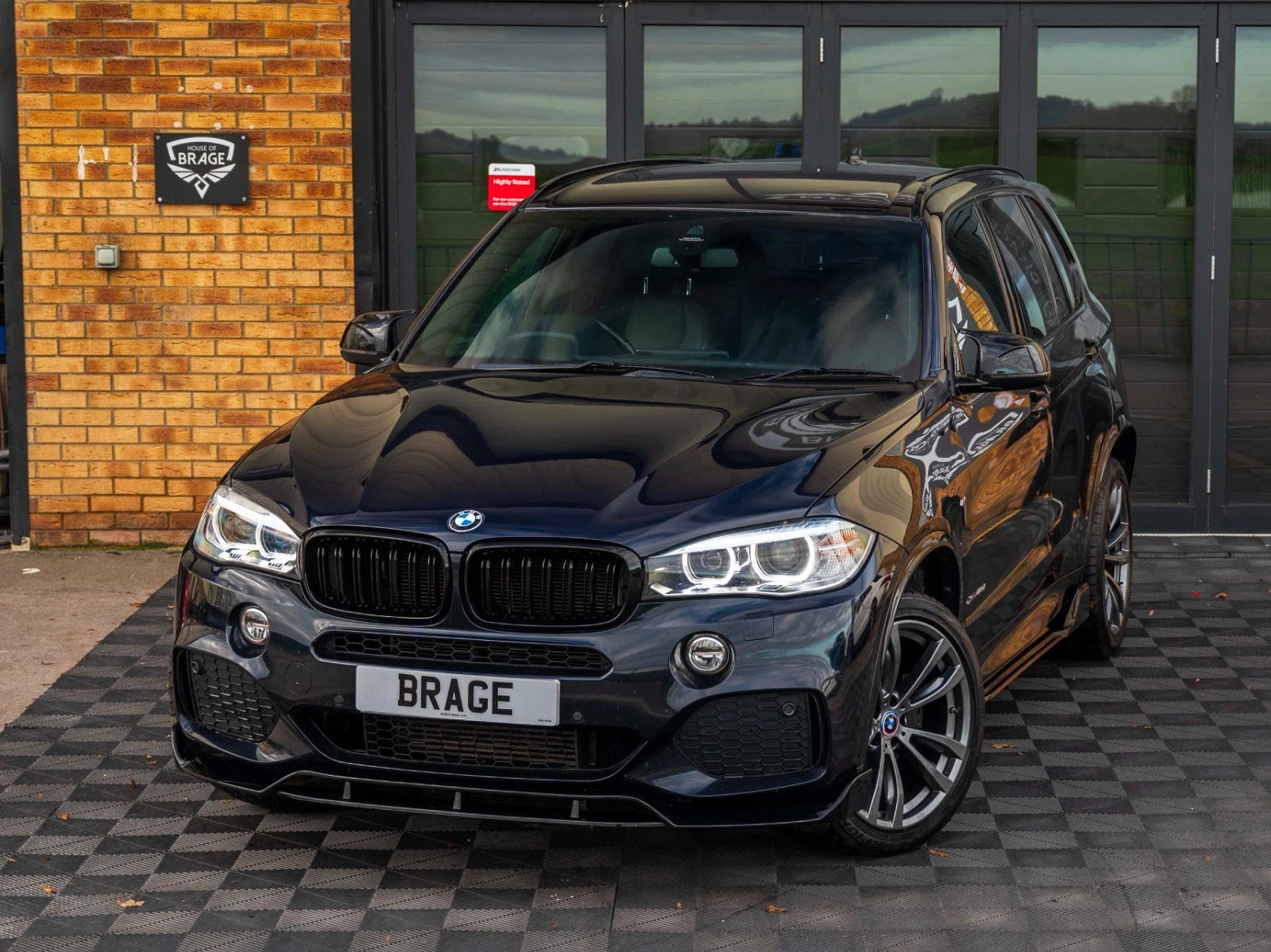 FOR BMW X5 F15 M SPORT FRONT BUMPER SPLITTER LIP SPOILER KIT GLOSS BLK 2013-2018