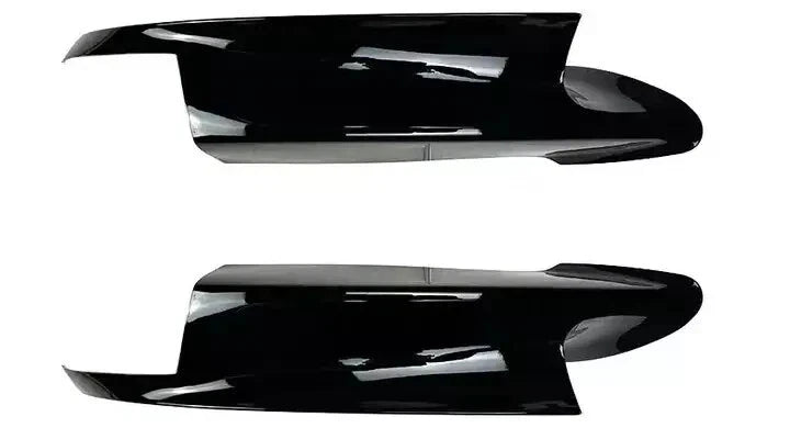 FOR BMW M3 E90 E91 E92 E93 FRONT BUMPER CORNER SPLITTERS GLOSS BLACK KIT 2007-13