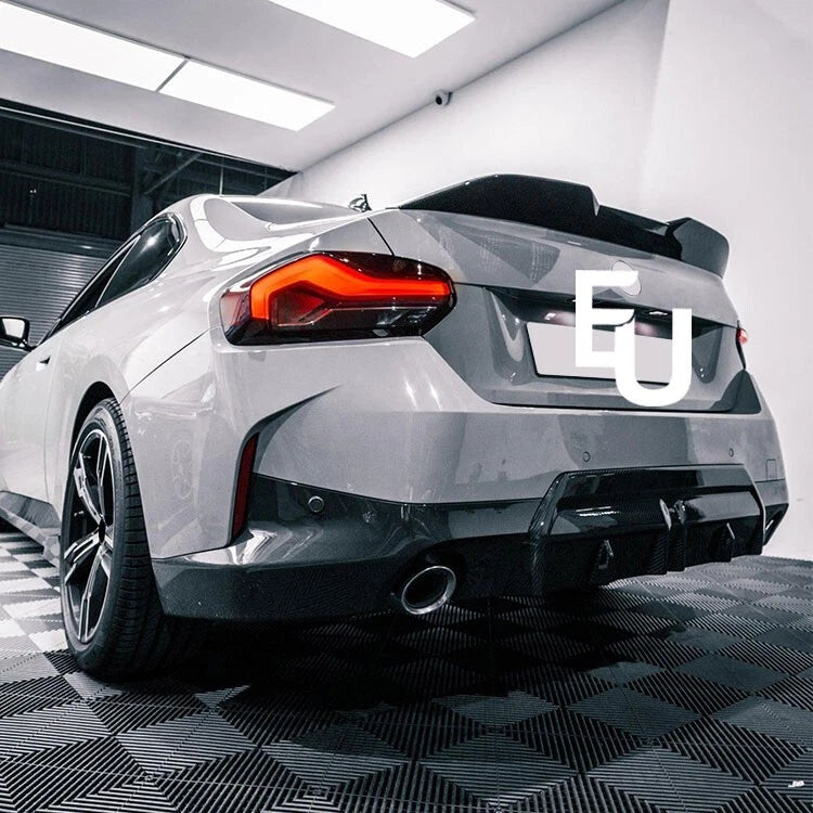 REAR BOOT SPOILER WING M SPORT FOR BMW 2 SERIES G42 G87 2022+ GLOSS BLACK