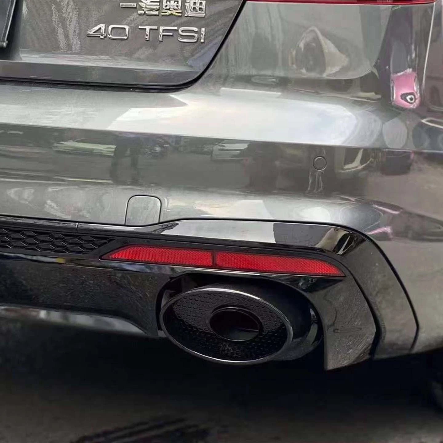 FOR AUDI A4 S4 B9.5 8W S-LINE RS4 LOOK REAR BUMPER DIFFUSER HONEYCOMB 2020-24