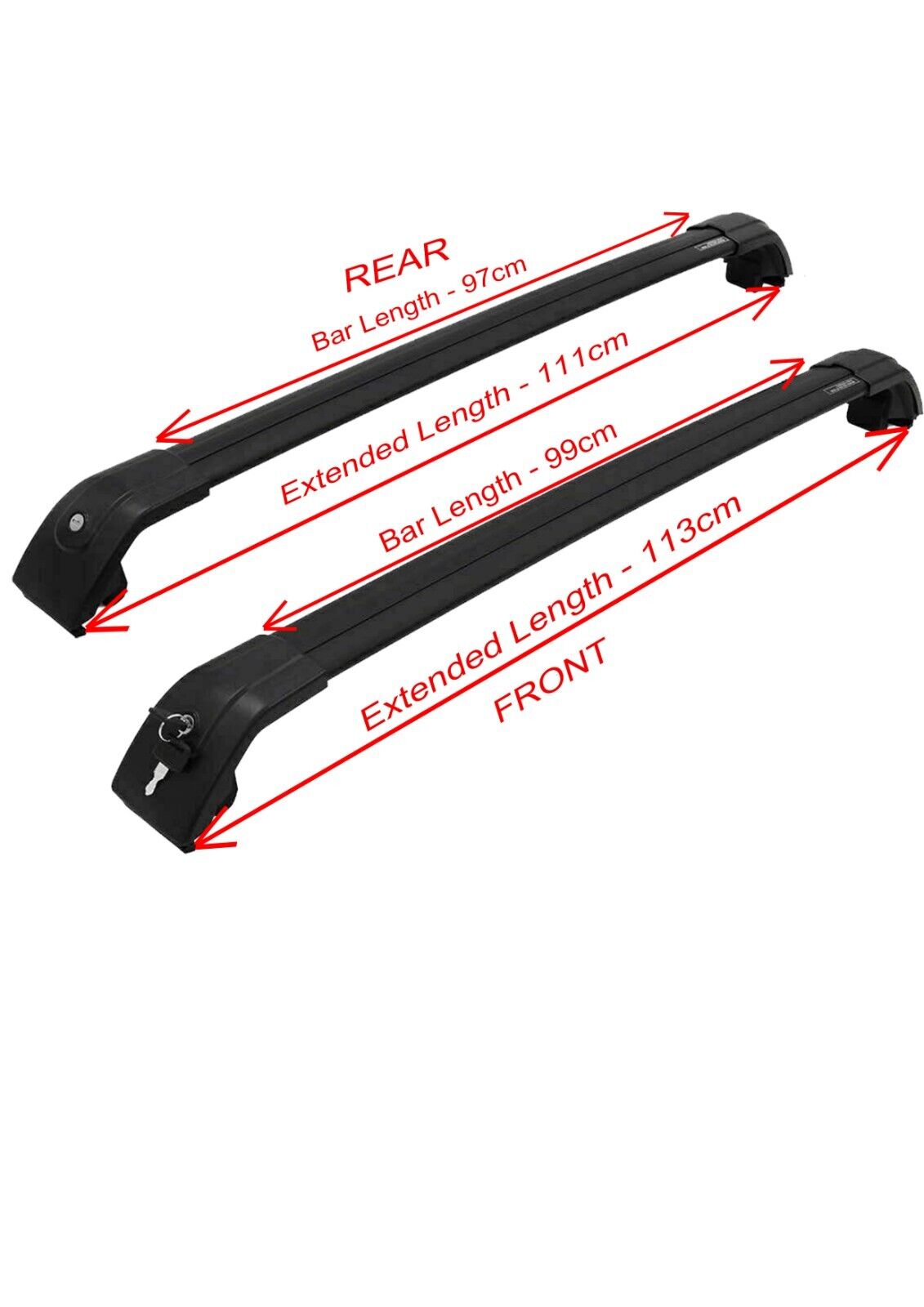FOR MITSUBISHI OUTLANDER ALUMINIUM BLACK ANTI-THEFT CROSS BARS ROOF RAILS 75 KG
