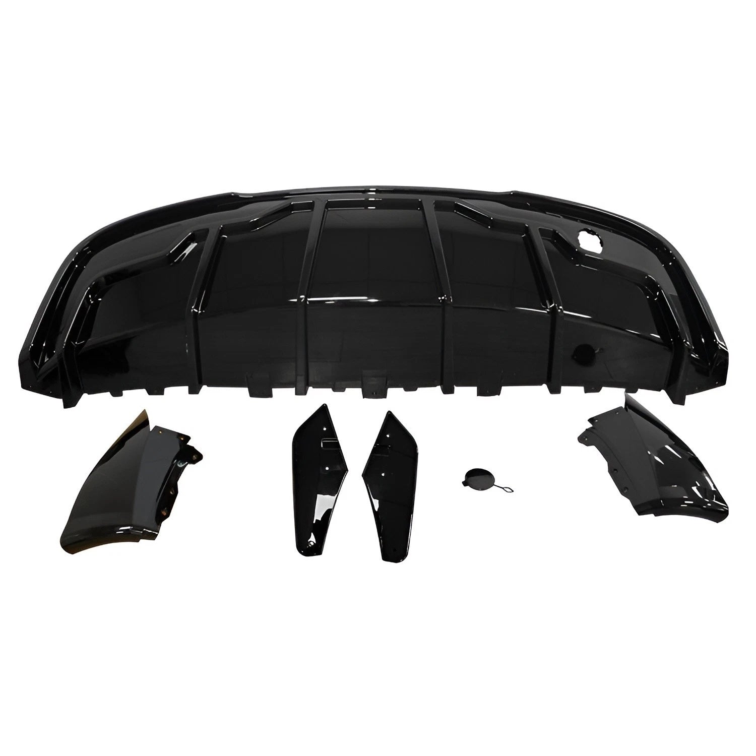 FOR TESLA MODEL Y REAR BUMPER DIFFUSER LIP SPOILER GLOSS BLACK 2020-2023