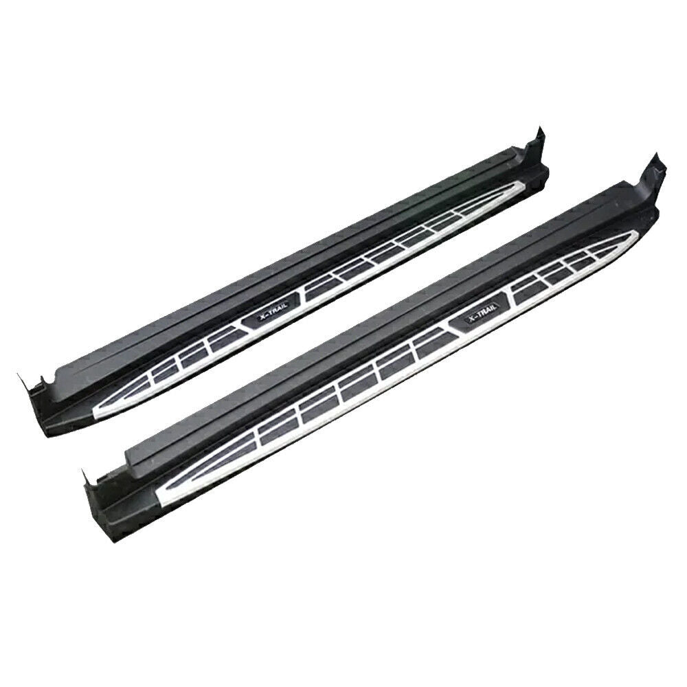 ALUMINIUM PAIR SIDE STEPS RUNNING BOARDS FOR NISSAN X-TRAIL T32 2014+