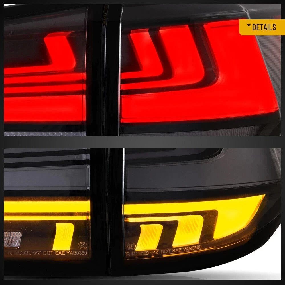 FOR LEXUS RX 350F 450H W/SEQUENTIAL LH+RH PAIR SMOKED LED REAR TAIL LIGHT LAMP