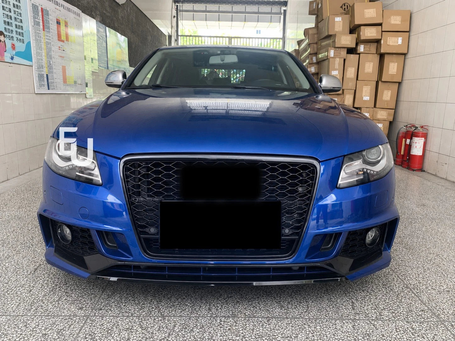 RS4 STYLE FRONT BUMPER CONVERSION KIT FOR AUDI A4 S4 B8 2008-2012 PRE FACELIFT