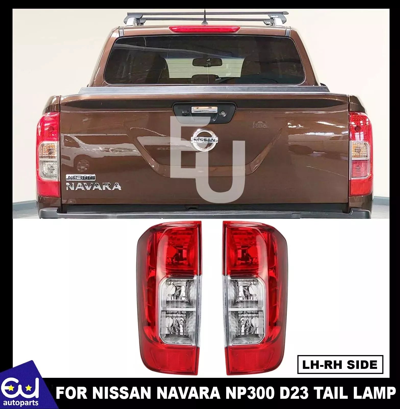 2X REAR TAIL LIGHT BRAKE LAMP FOR NISSAN NAVARA NP300 D23 2015-2020 PAIR SET
