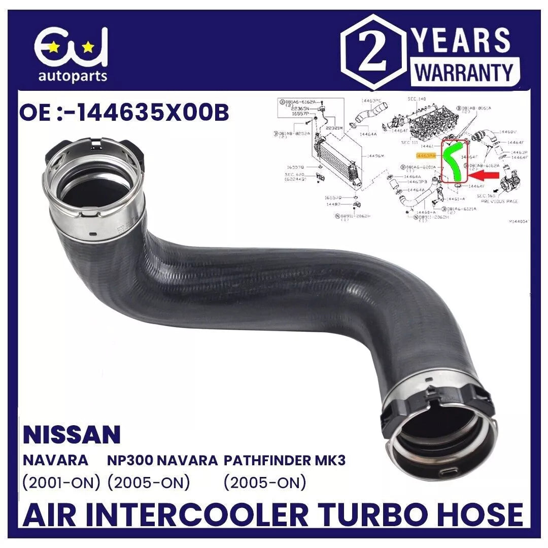 TURBO INTERCOOLER HOSE PIPE FOR NISSAN NAVARA NP300 PATHFINDER 2.5 D  144635X00B