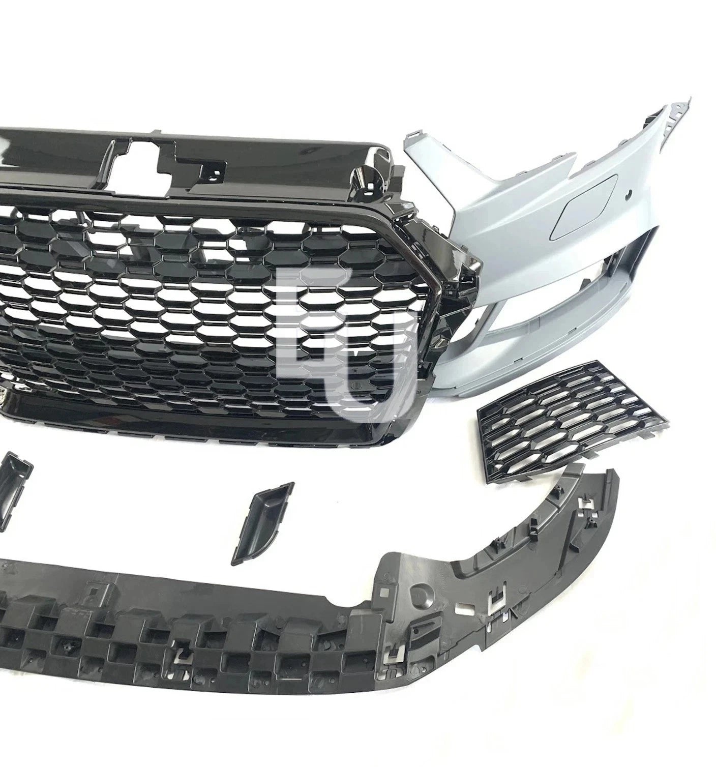 FRONT BUMPER RS3 STYLE LOOK CONVERSION FOR AUDI A3 HATCHBACK 8V 16-20 W/SPLITTER