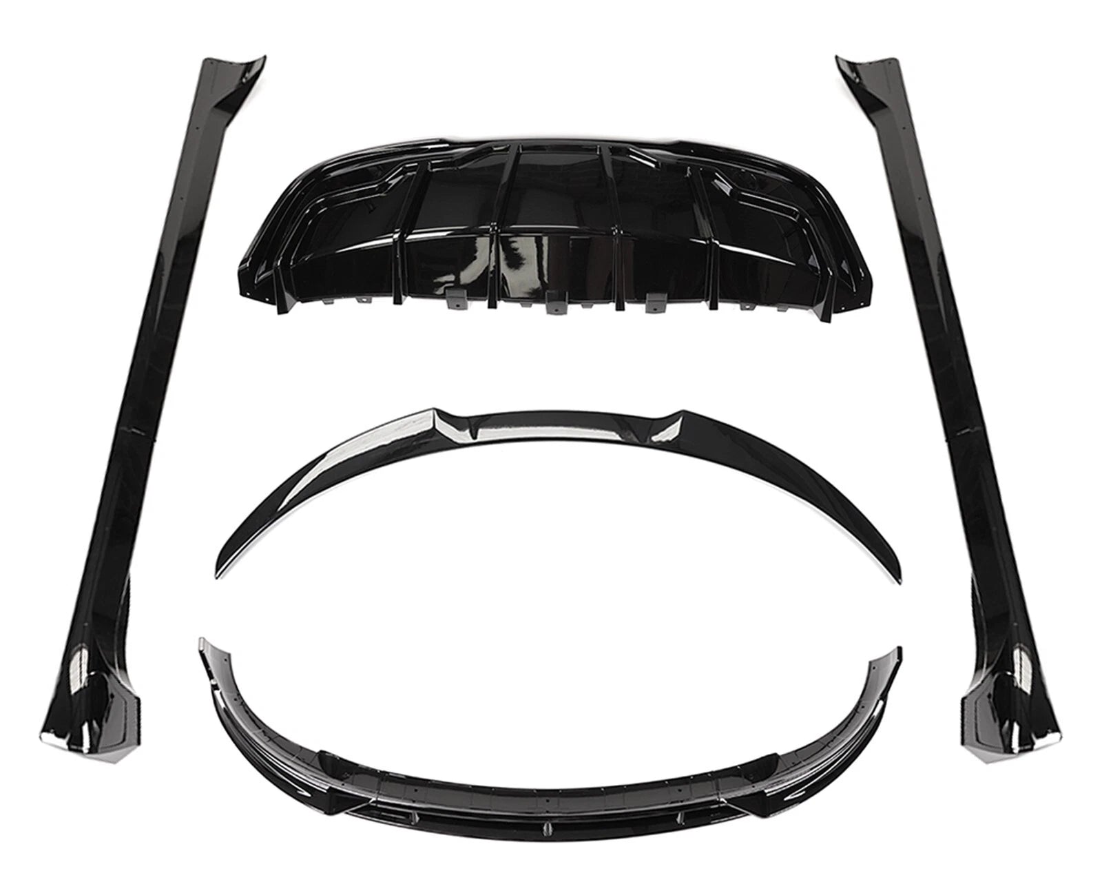 FOR TESLA MODEL Y BODYKIT BODY KIT FRONT SPLITTER LIP REAR DIFFUSER SKIRT 2021+