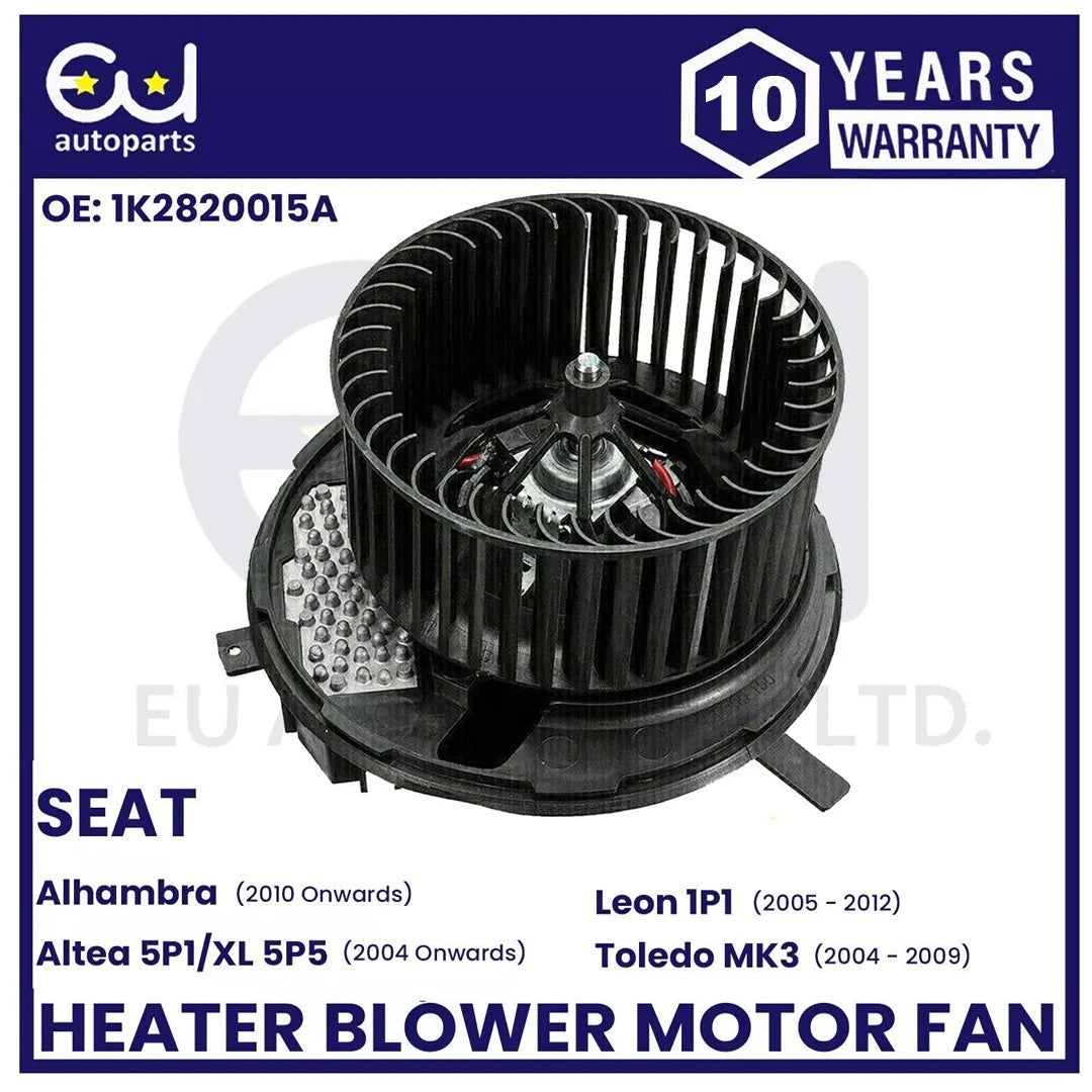 HEATER BLOWER MOTOR FAN FOR SEAT ALHAMBRA ALTEA LEON 1P1 TOLEDO MK3 1K2820015A