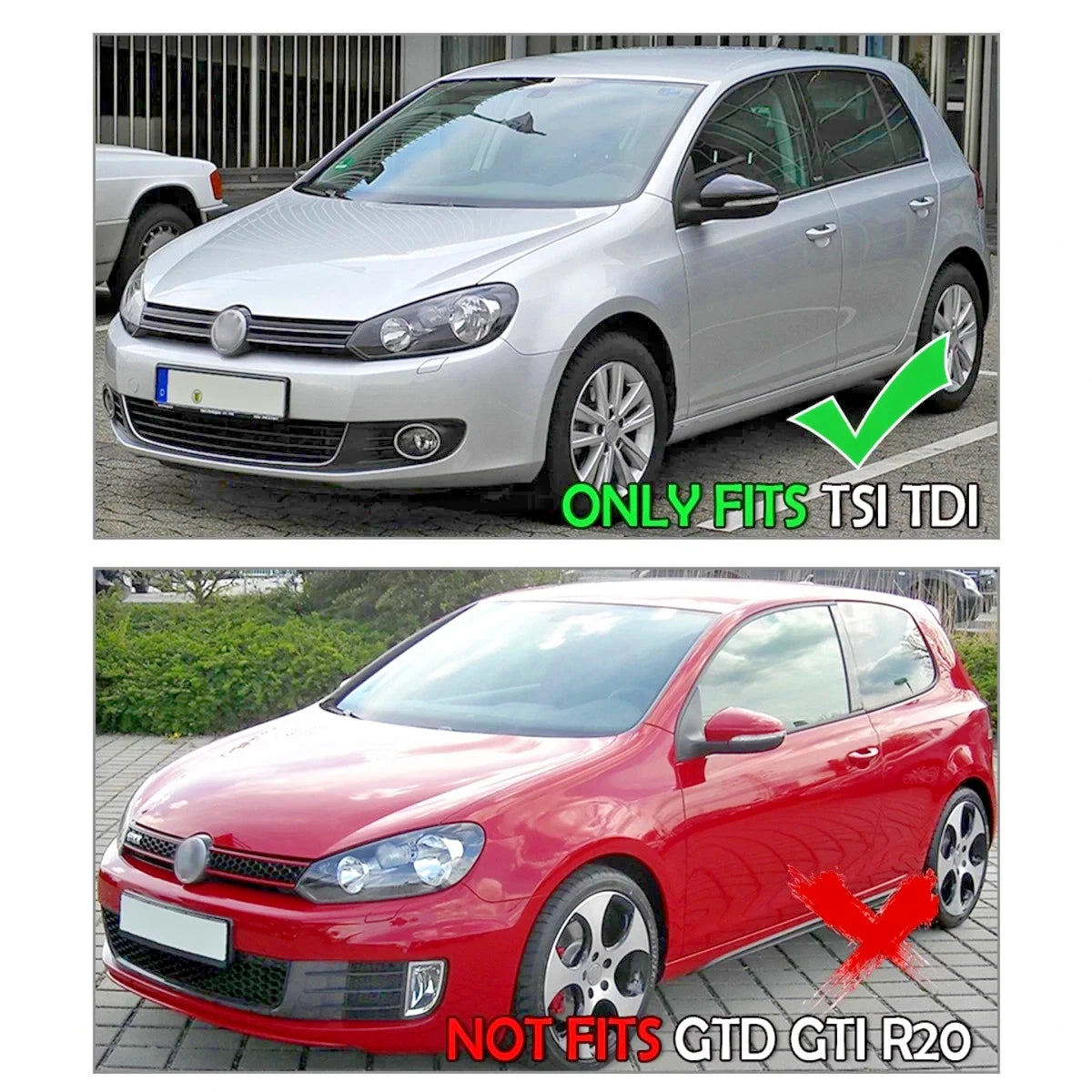 FOR VW GOLF MK6 TSI TDI OETTINGER STYLE 08-13 REAR ROOF BOOT SPOILER WING LIP