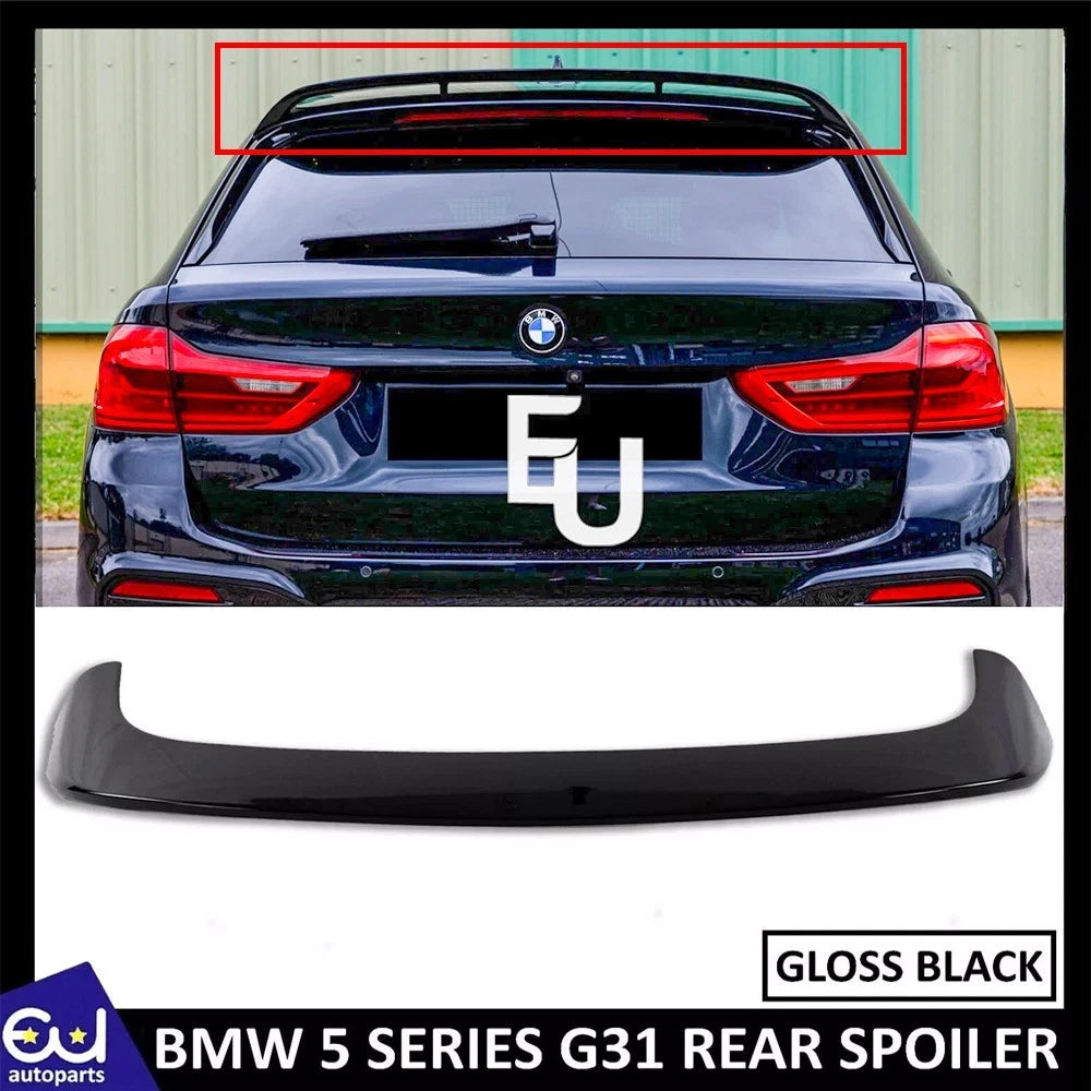 FOR BMW 5 SERIES G31 WAGON REAR ROOF SPOILER LIP WING BOOT VALANCE GLOSS 2017+
