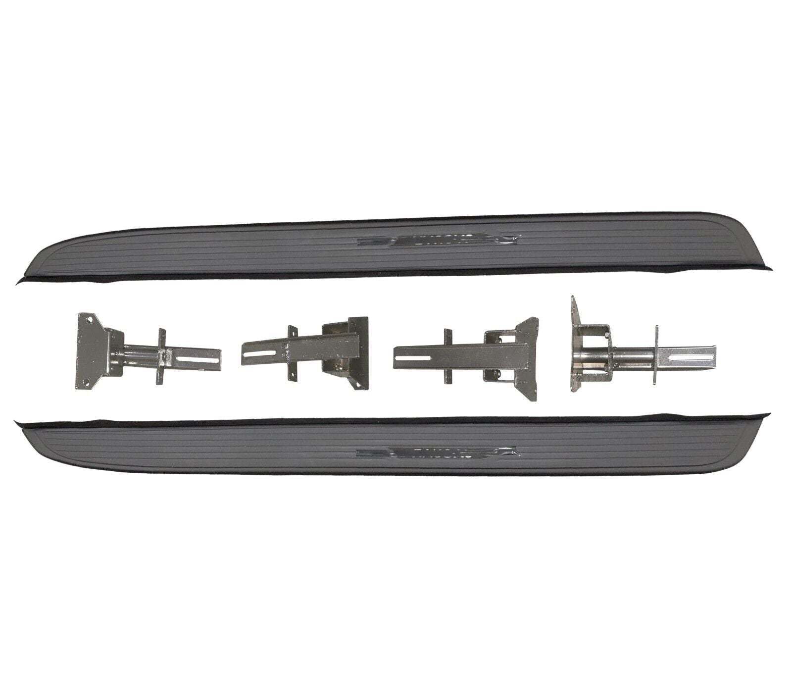 SIDE STEPS RUNNING BOARDS FOR JAGUAR F-PACE XF MK2 X260 STEALTH ALL BLACK 2017+