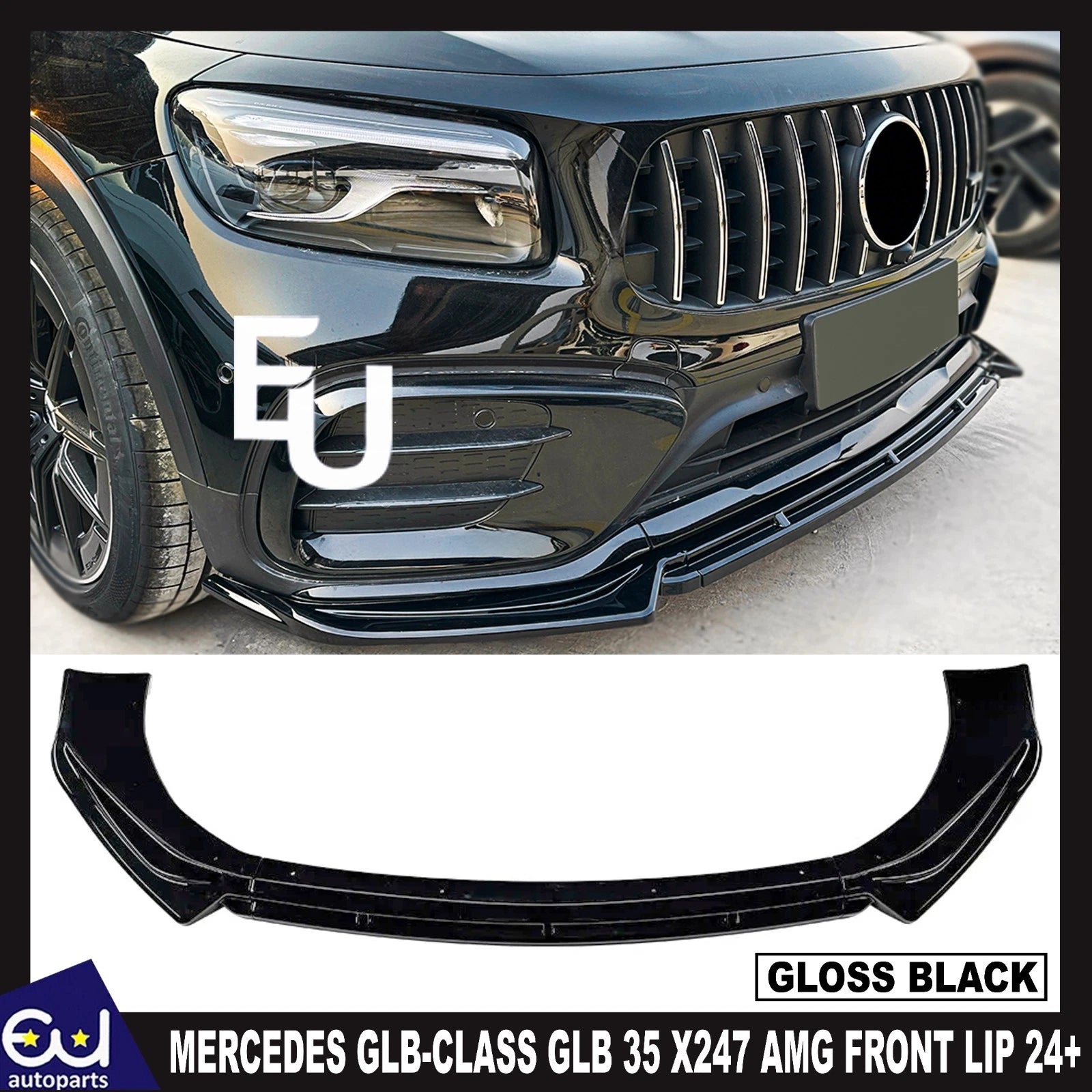 FOR MERCEDES GLB-CLASS GLB 35 X247 AMG FRONT BUMPER SPLITTER SPOILER LIP 24+