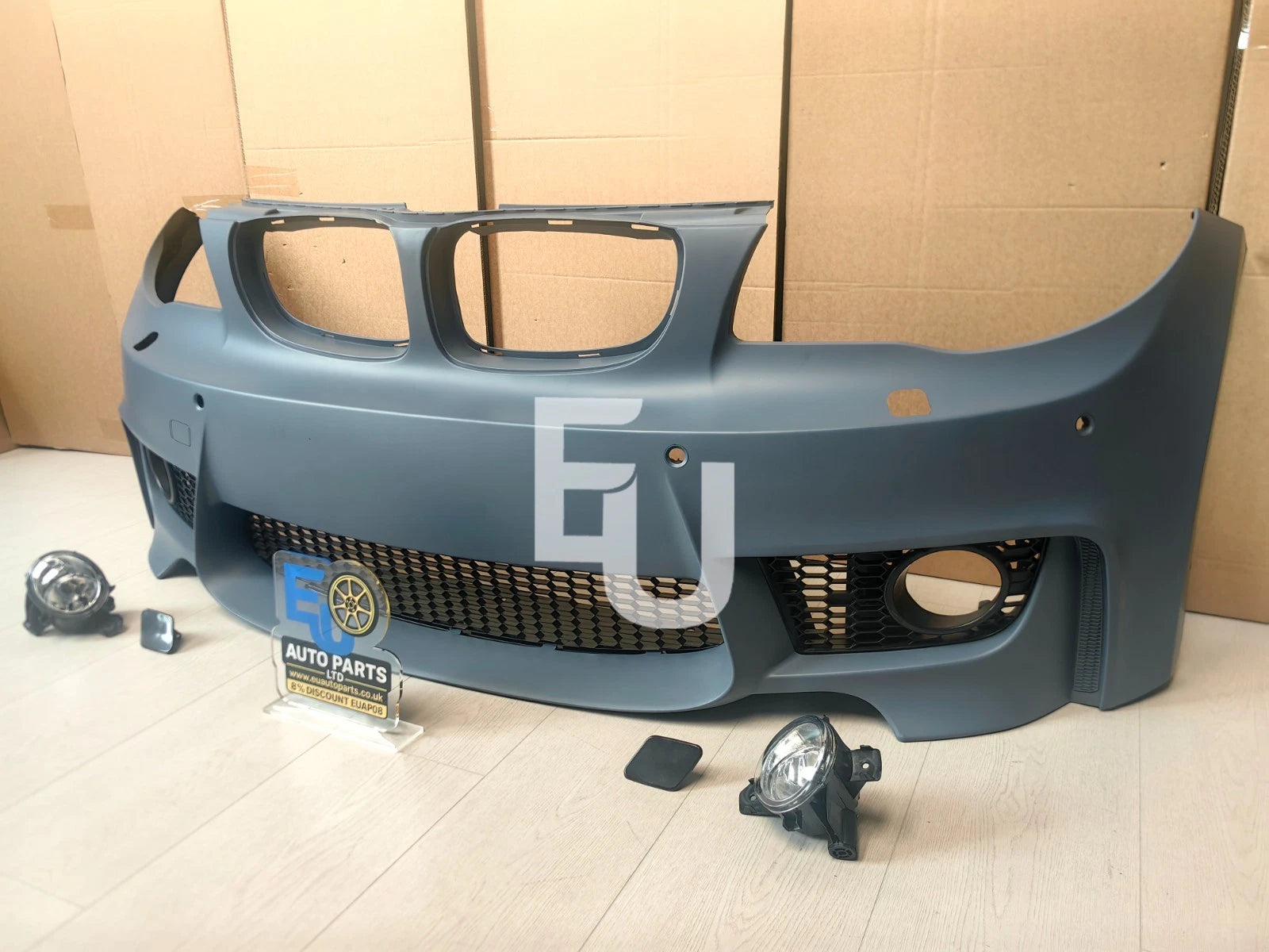 1M STYLE FRONT BUMPER WITH FRONT SPLITTER FOR BMW 1 SERIES E81 E82 E87 E88 08-11