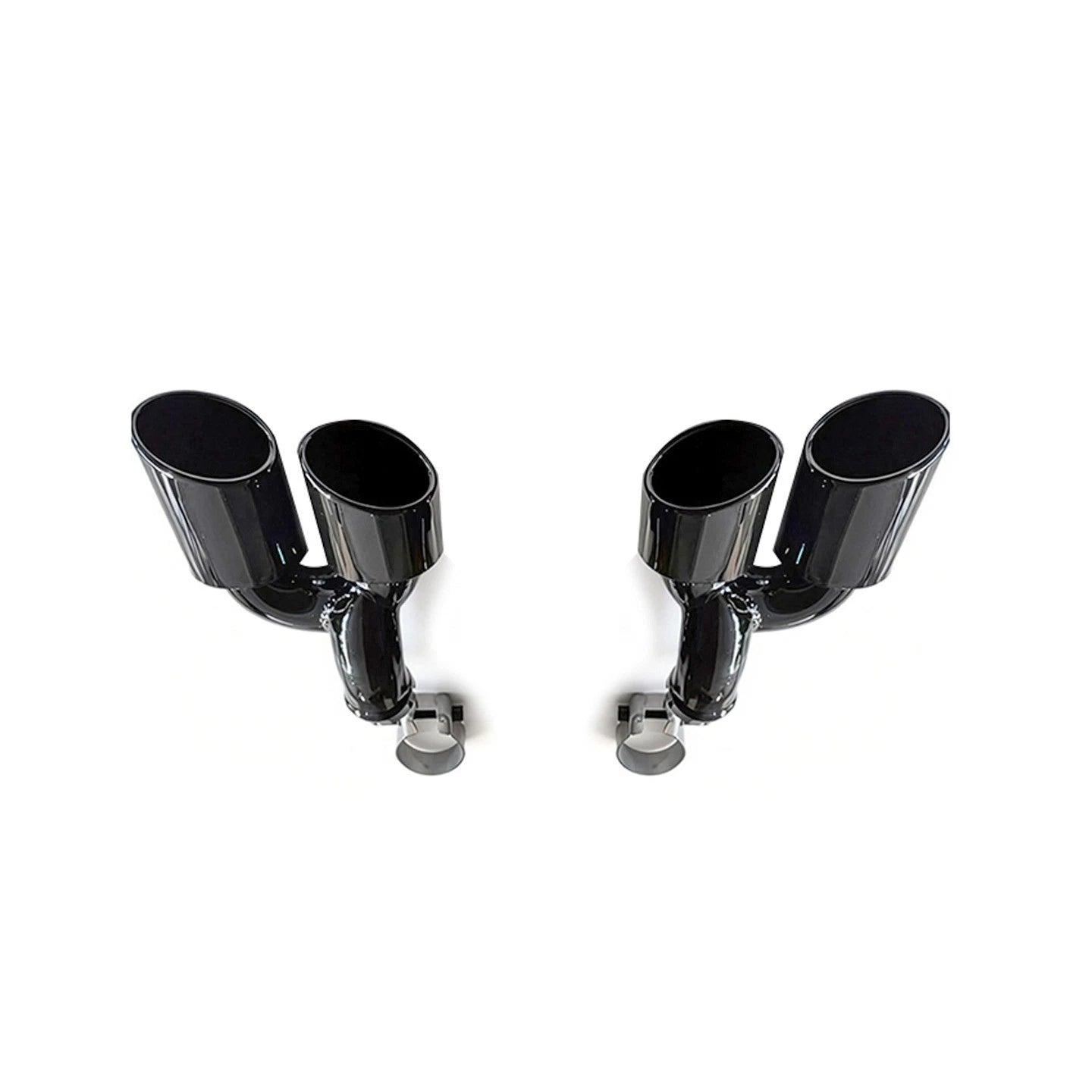 RS7 ABT STYLE REAR BUMPER DIFFUSER TAILPIPES BODY KIT BLACK FOR AUDI A7 4K8 18+