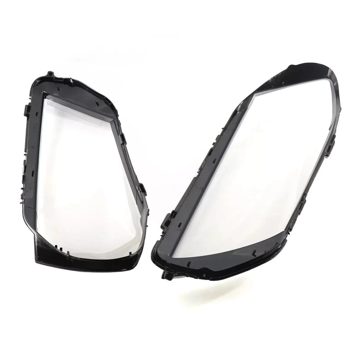 L+R PAIR FRONT CLEAR HEADLIGHT COVER LENS SHELL LAMPSHADE FOR VW PASSAT B7 10-16