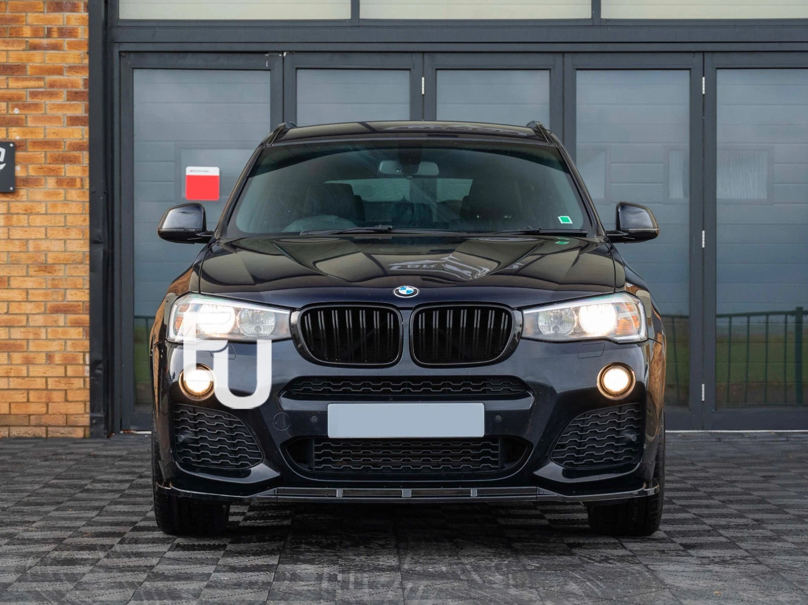 FOR BMW X3 F25 X4 F26 GLOSS BLACK FRONT SPLITTER SPOILER LIP M SPORT BODY KIT 2010-2017