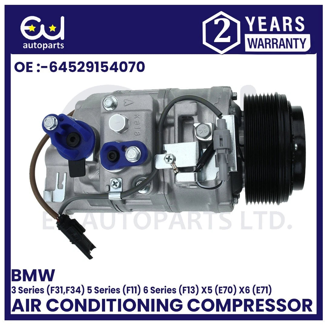 AIR CON AC COMPRESSOR FOR BMW 3 4 5 SERIES F30 F31 F80 F32 F33 F36 X6 E71 E72