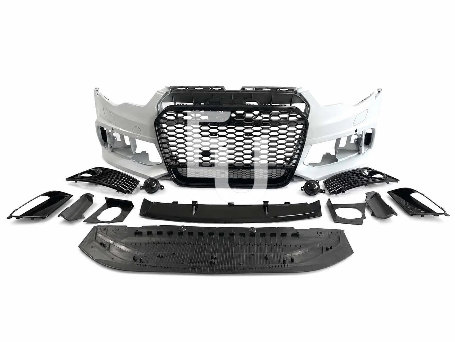 RS6 LOOK FRONT BUMPER CONVERSION BODYKIT W/SPLITTER FOR AUDI A6 S6 C7 2011-2014