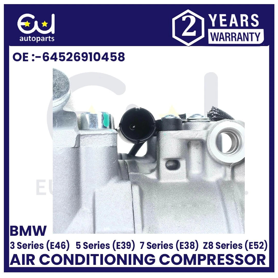 AIR CONDITIONING COMPRESSOR FOR BMW E38 E39 E46 E52 320I 323I 520I 523I M3 M5 Z8