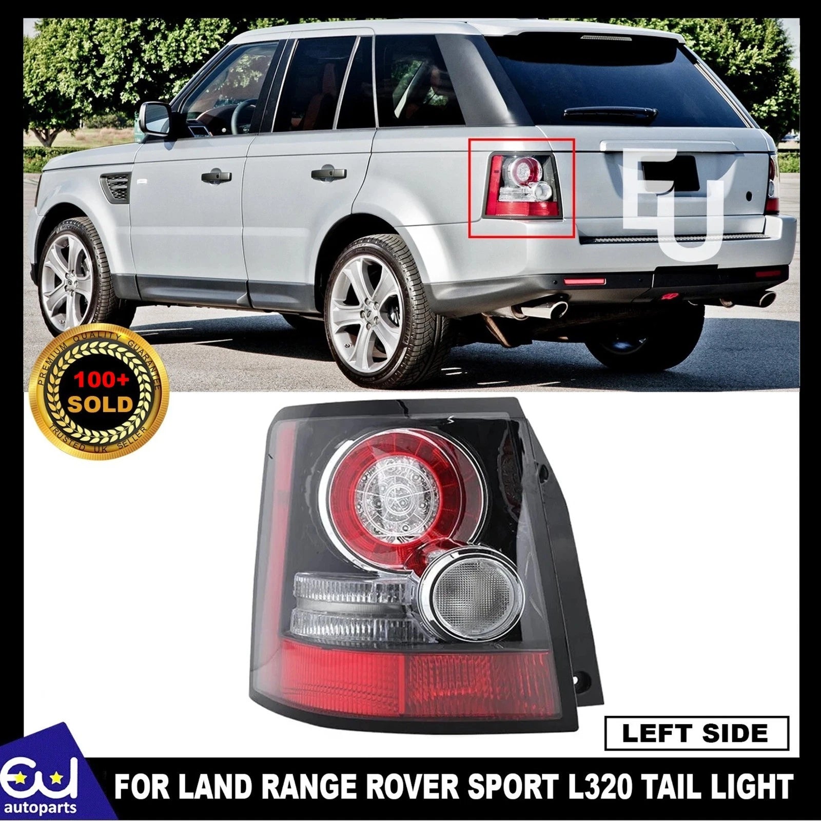 LEFT PASSENGER SIDE REAR TAIL LIGHT LAMP FOR LAND RANGE ROVER SPORT L320 05-13