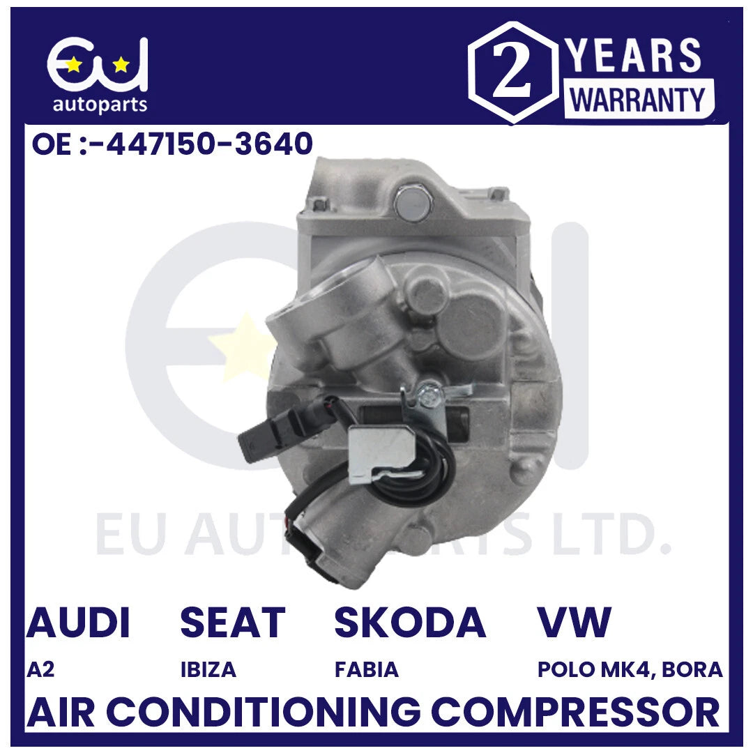 AIR CON AC COMPRESSOR FOR AUDI A2 TT SEAT IBIZA MK3 MK4 TOLEDO OCTAVIA MK2 RAPID