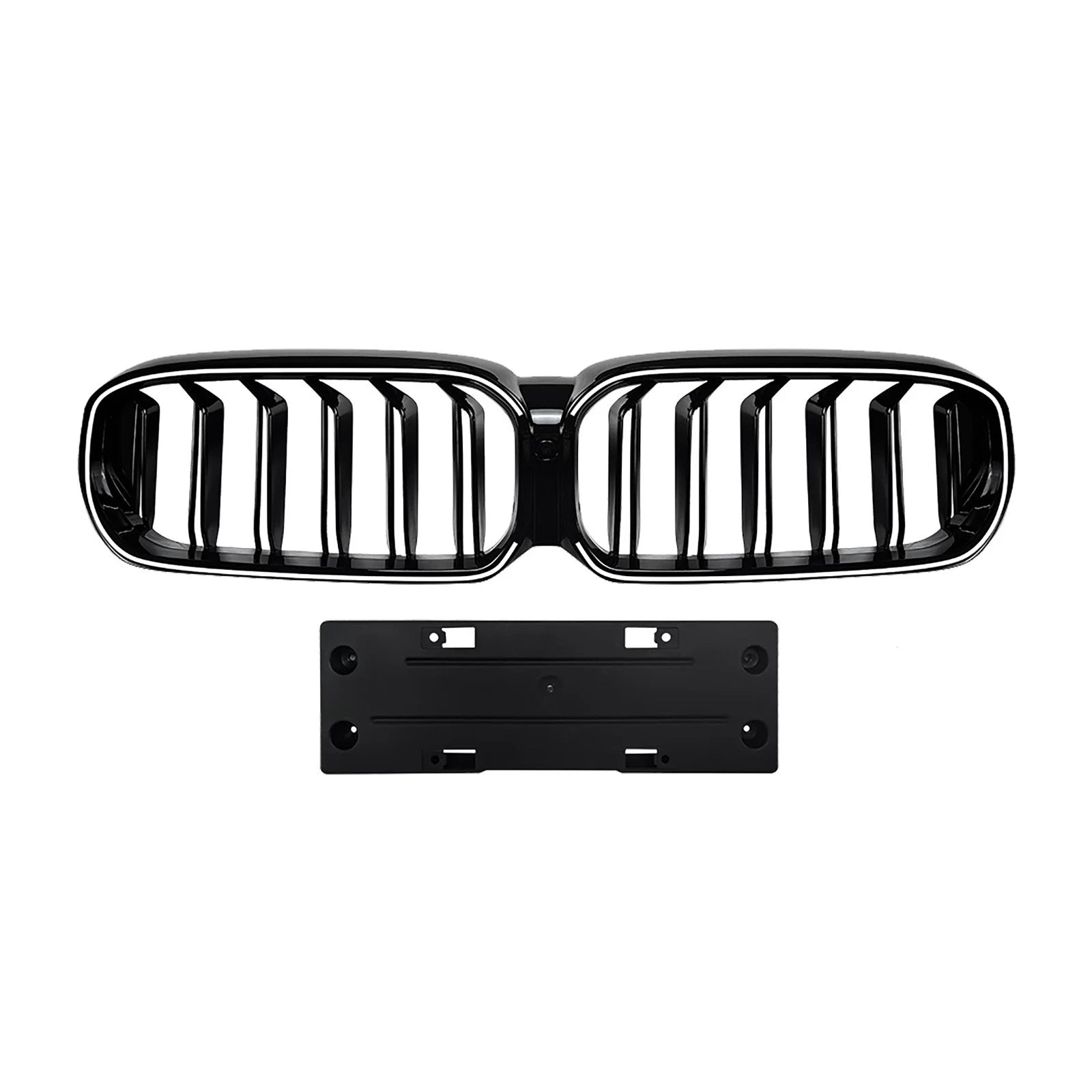 FOR BMW 5 SERIES G30 G31 FACELIFT SPORT KIDNEY LED GRILLE GRILL & LICENCE PLATE