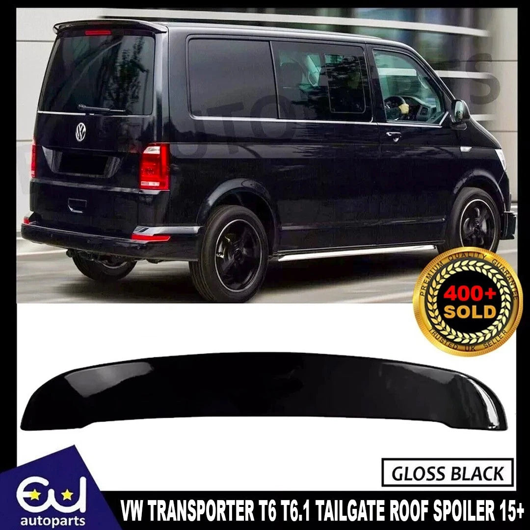 FOR VW TRANSPORTER T6 T6.1 REAR TAILGATE ROOF SPOILER WING SPORTLINE GLOSS 15+