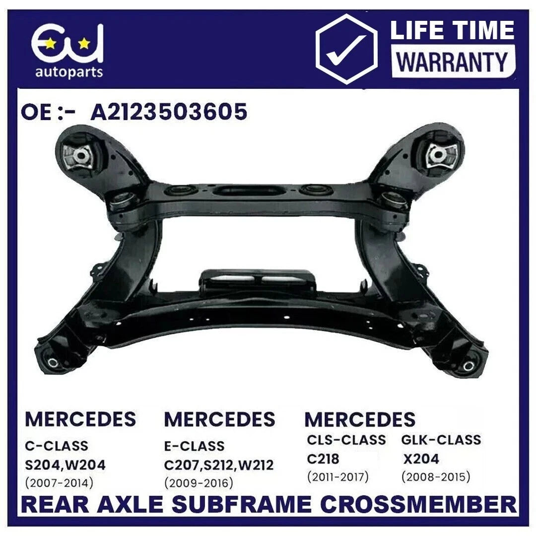 REAR AXLE SUBFRAME CROSSMEMBER FOR MERCEDES C-CLASS C204 S204 W204 2007-2014, E-CLASS C207 S212 W212 2009-2016