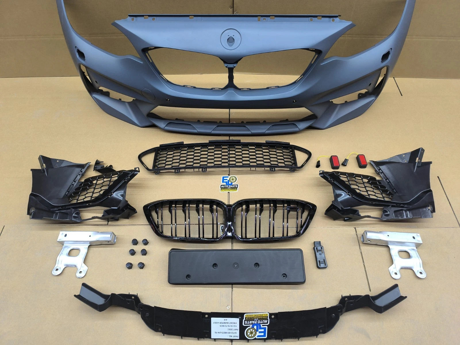 FOR BMW 2 SERIES F22 F23 M2 COMPETITION STYLE FRONT BUMPER WITH FRONT SPLITTER